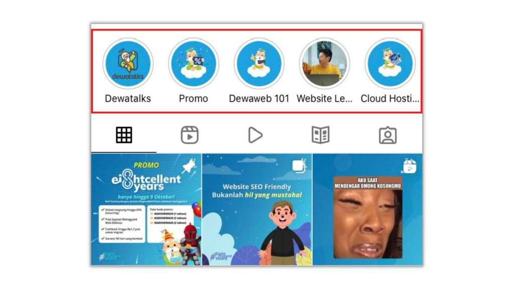 fitur instagram - highlight fitur instagram - highlight