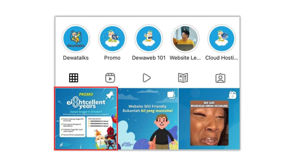 fitur instagram - pin feed fitur instagram - pin feed