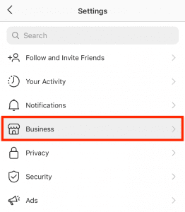 business settings business settings