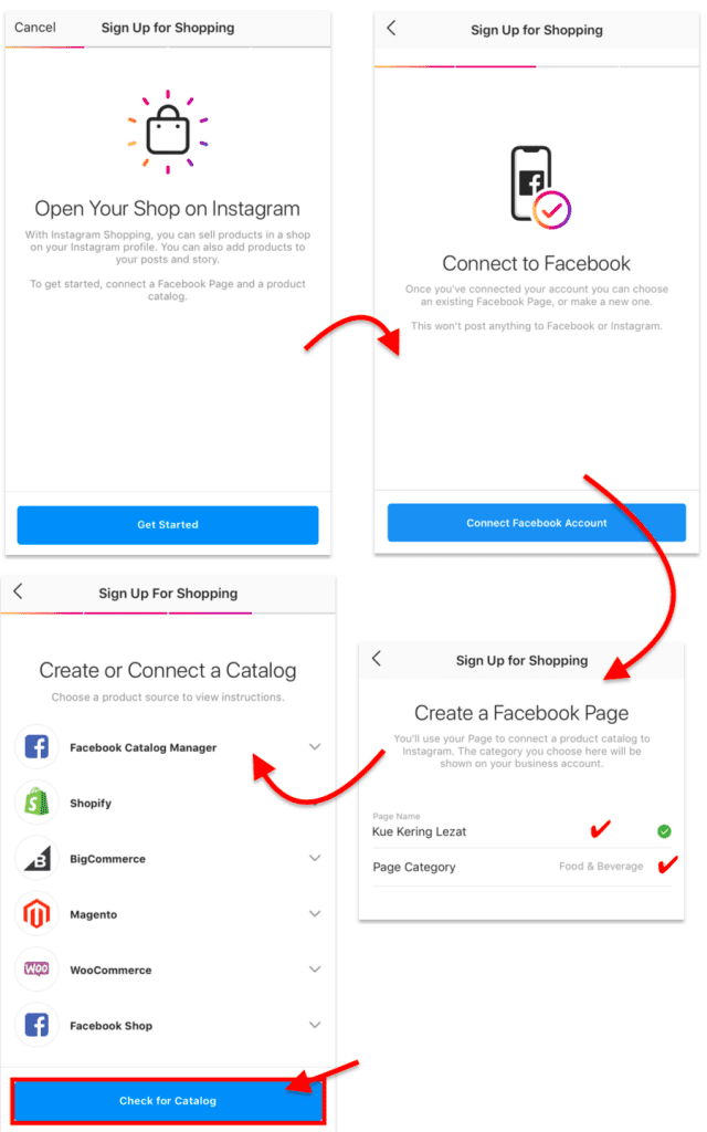 instagram shopping sign up processes instagram shopping sign up processes