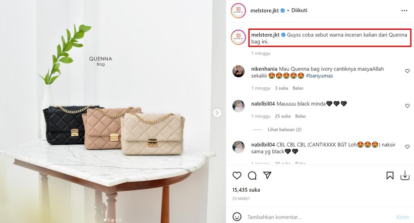 cara membuat caption di instagram - contoh CTA cara membuat caption di instagram - contoh CTA