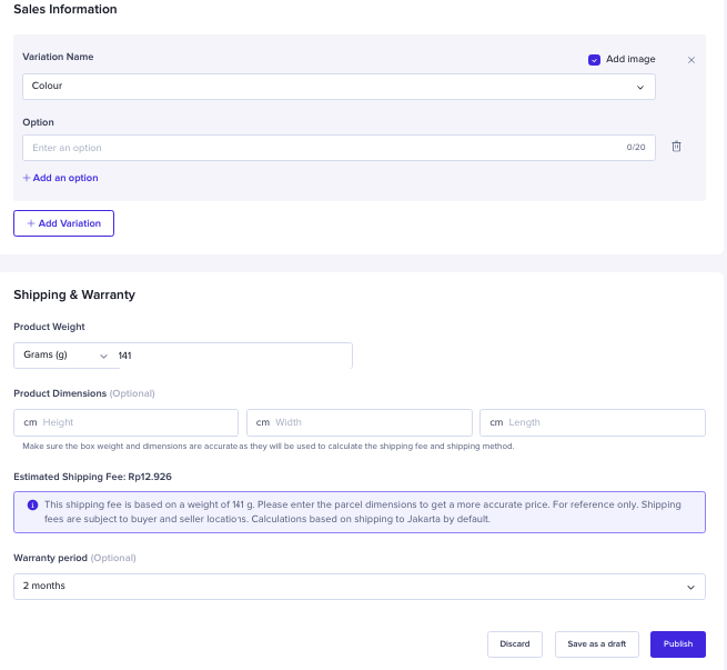 cara upload produk tiktok shop - isi informasi produk cara upload produk tiktok shop - isi informasi produk