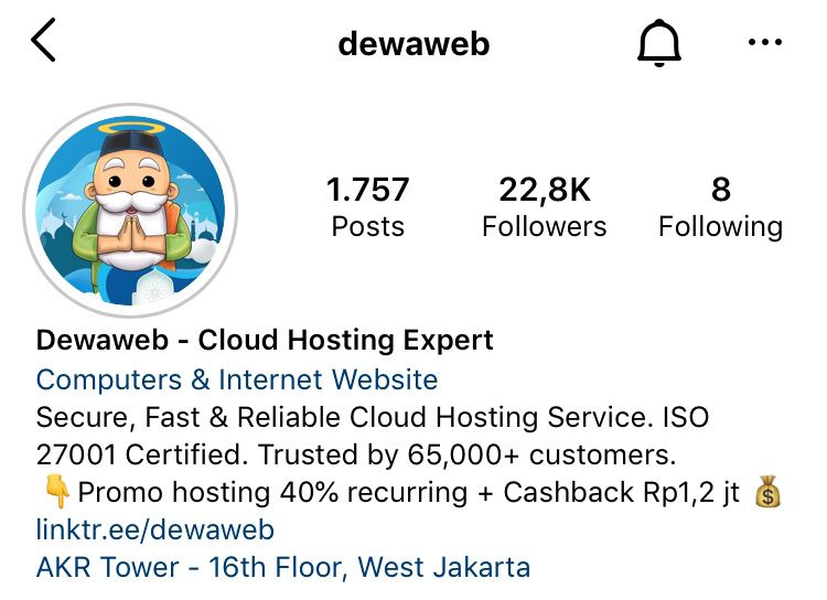 cara menambah followers ig - profil bio ig dewaweb cara menambah followers ig - profil bio ig dewaweb